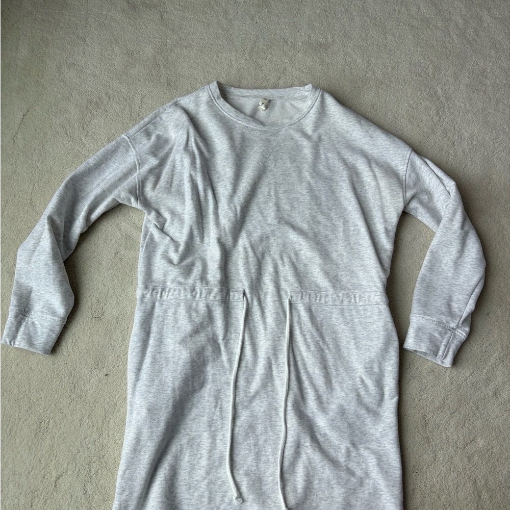 Gray sweat shirt dress